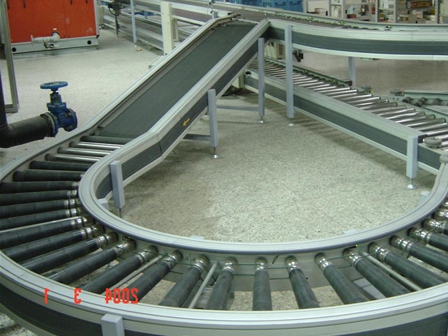 滾柱輸送機，滾道輸送機實例圖